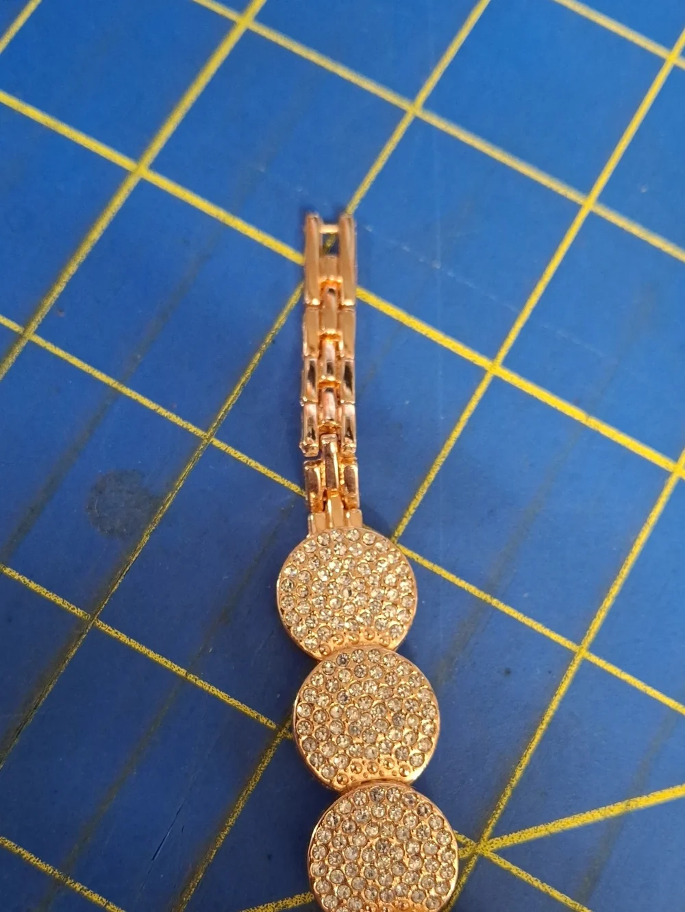 Rhinestone Rose Gold Tone 8